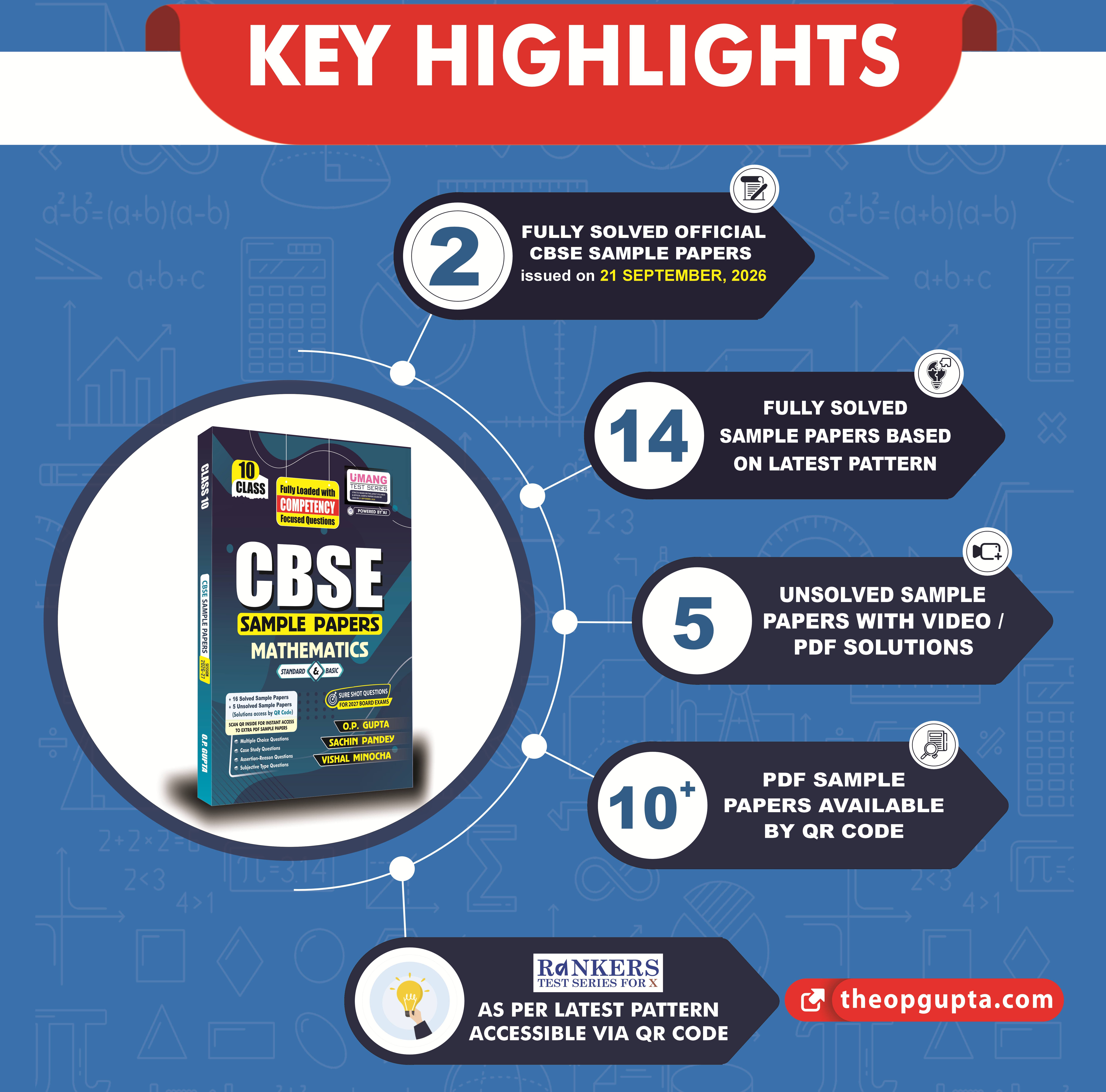 CBSE UMANG SAMPLE PAPERS by O.P. Gupta [Standard & Basic Mathematics for Class 10] | CBSE 2027 Board Exams