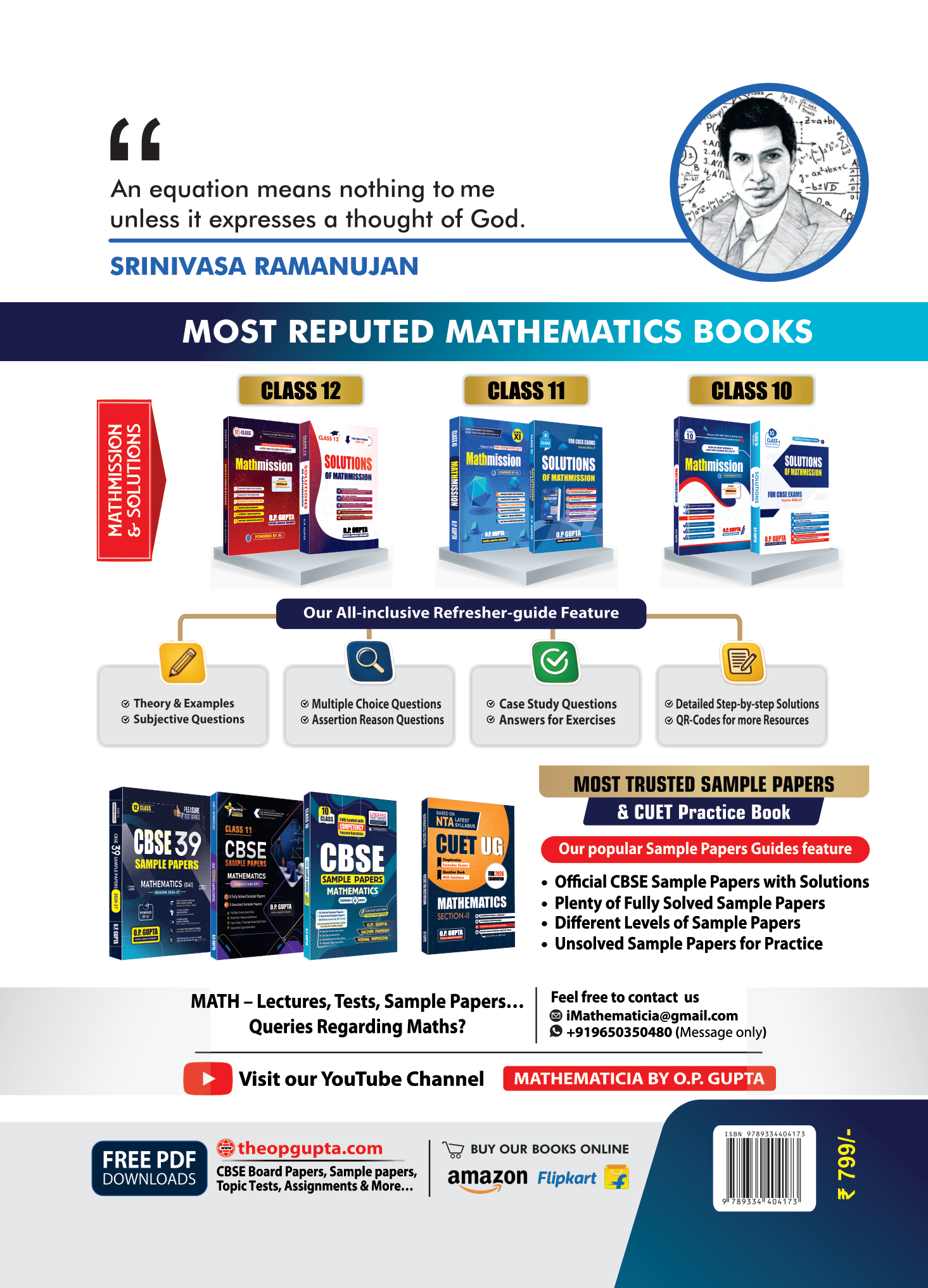 CBSE UMANG SAMPLE PAPERS by O.P. Gupta [Standard & Basic Mathematics for Class 10] | CBSE 2027 Board Exams